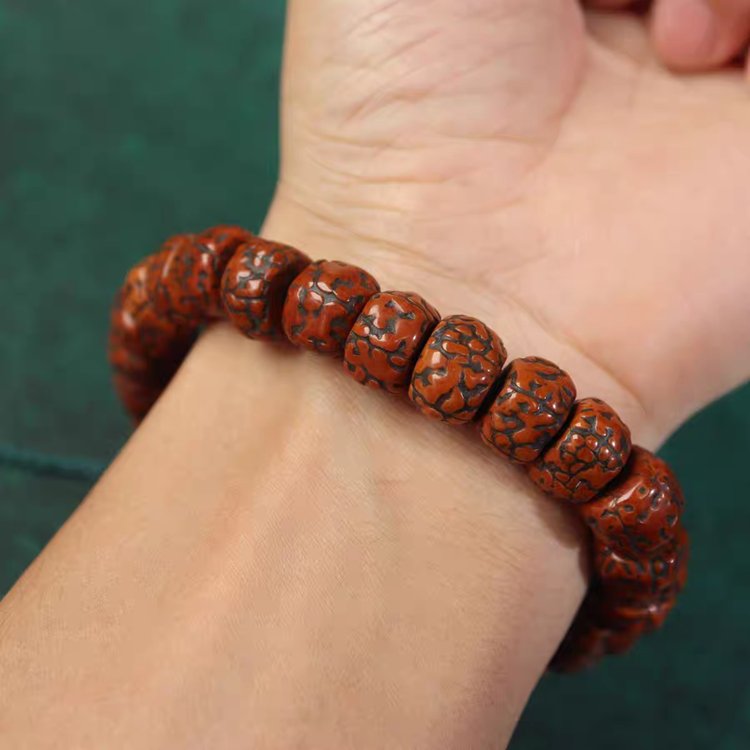 Antique Tibetan Rudraksha Wrist Mala