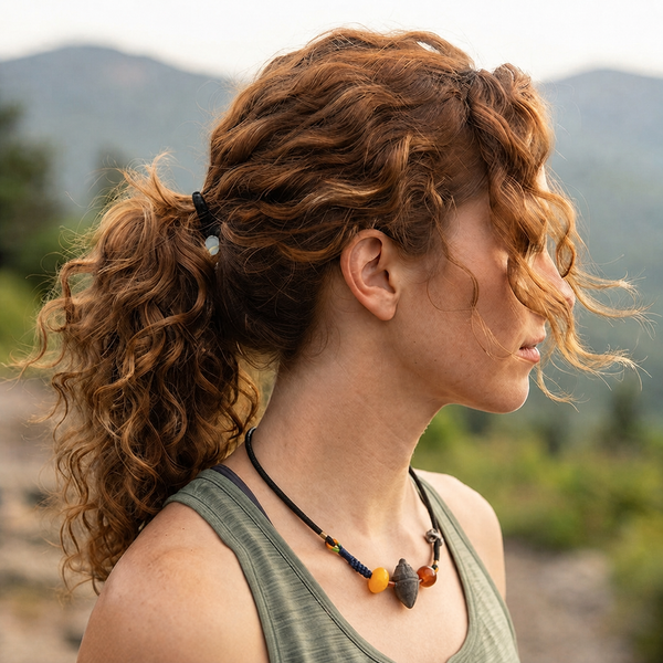 Tibetan Handmade Tsatsa Pendant Necklace