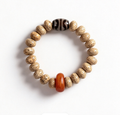 Bodhigatha Guanzhao Xingyue Bodhi Bracelet with Dzi-Style Bead