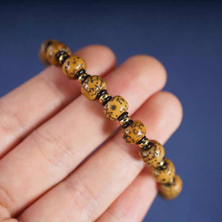 Authentic Antique Tibetan Star Moon Bodhi Seed Mala