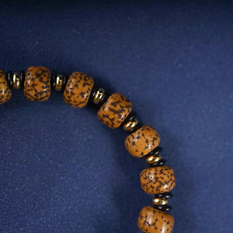 Authentic Antique Tibetan Star Moon Bodhi Seed Mala