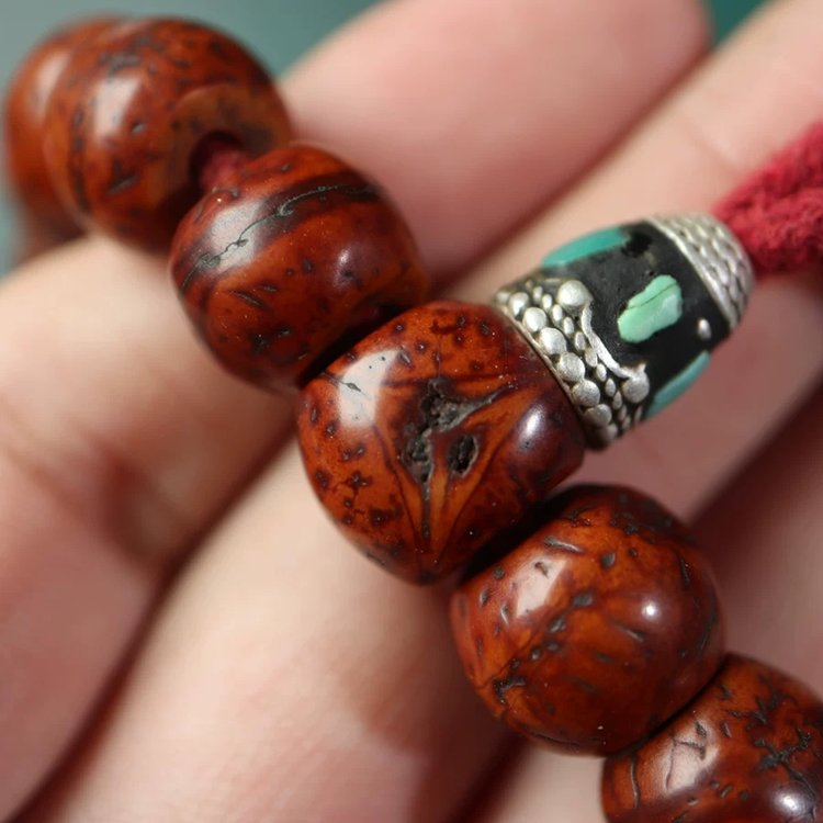 Old Tibetan Bodhi Seed Wrist Mala