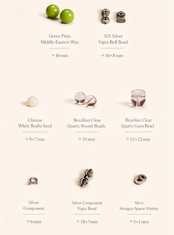 Bosaman Guanzhao White Bodhi 108 Mala