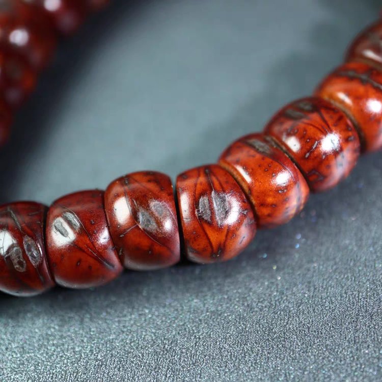 Old Tibetan Bodhi Seed Mala 8mm Seeds