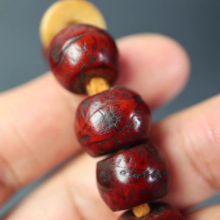 Old Tibetan Mala Beads Bodhi Seed