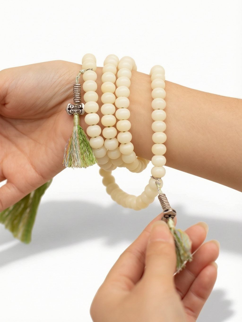 Bosaman Guanzhao White Bodhi 108 Mala