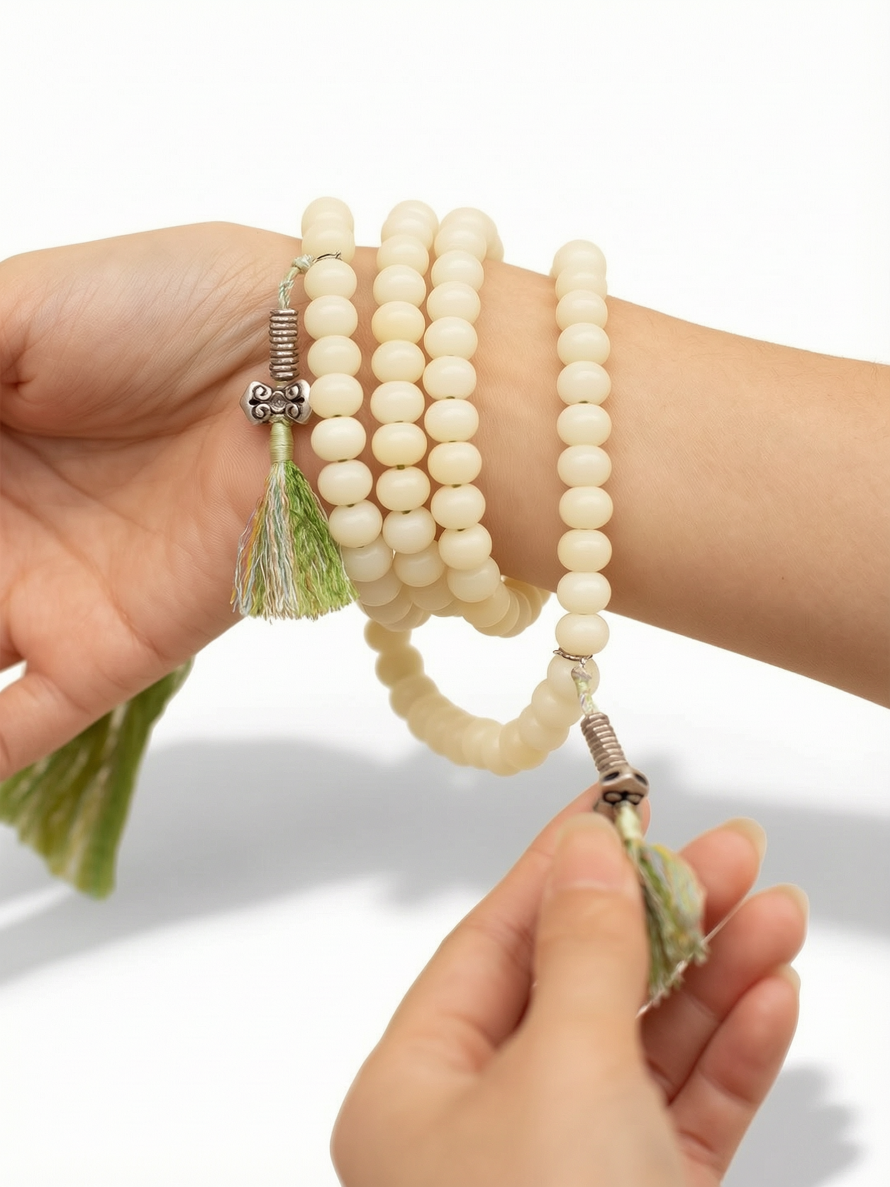 Bosaman Guanzhao White Bodhi 108 Mala