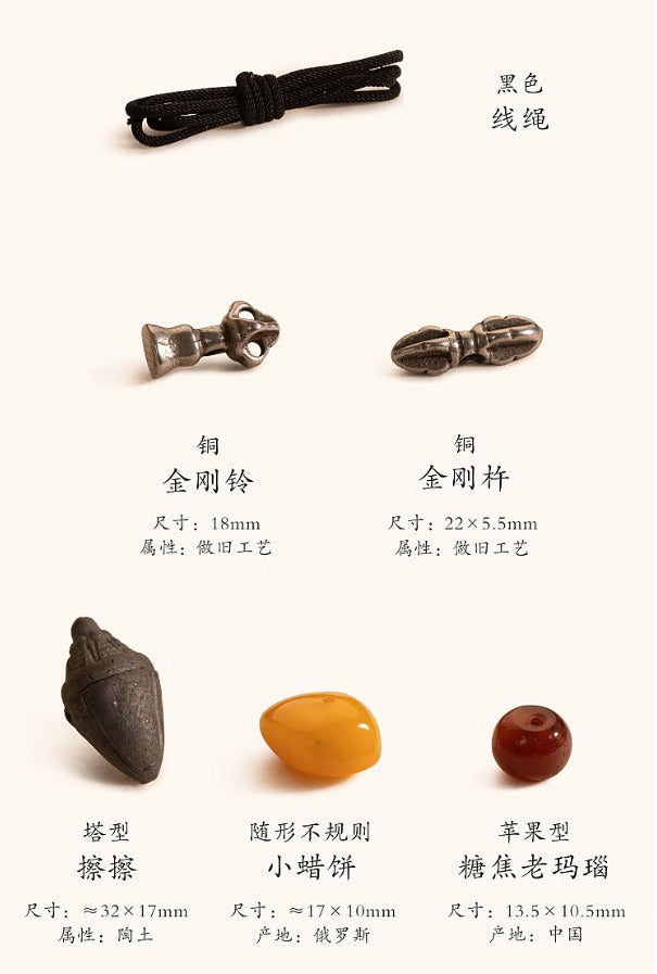 Source specification image for tsatsa pendant necklace components