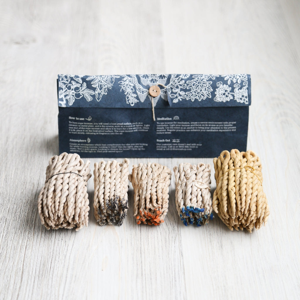 Five Sacred Scents - Nepali Rope Incense Set