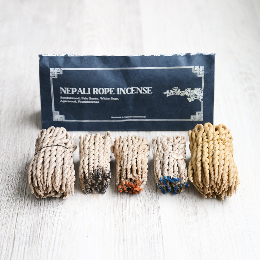 Five Sacred Scents - Nepali Rope Incense Set