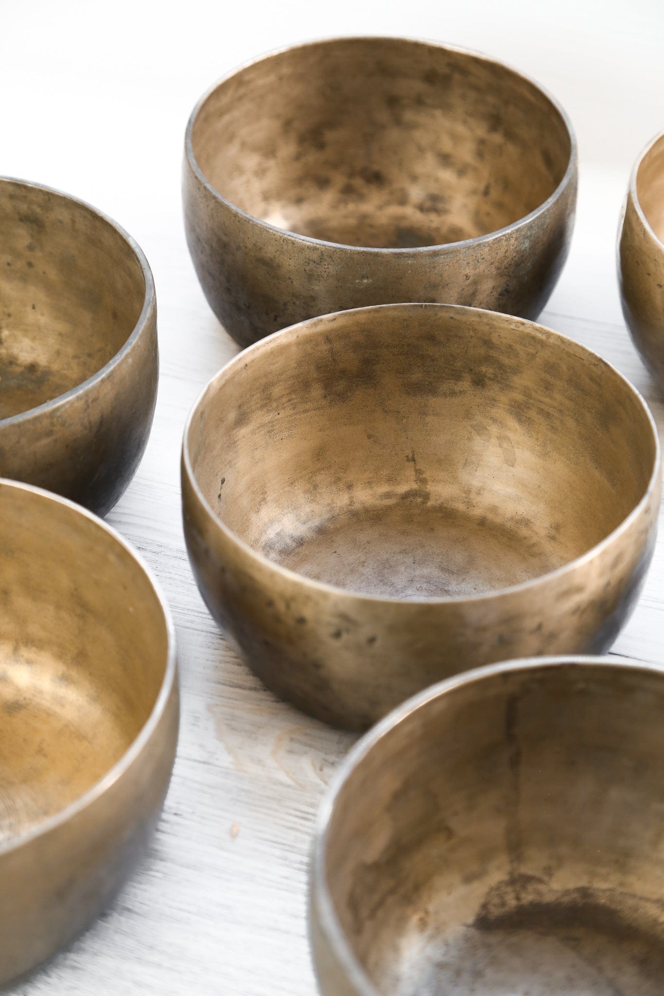 Antique Seven Chakra Singing Bowl Set - Grounding & Balance