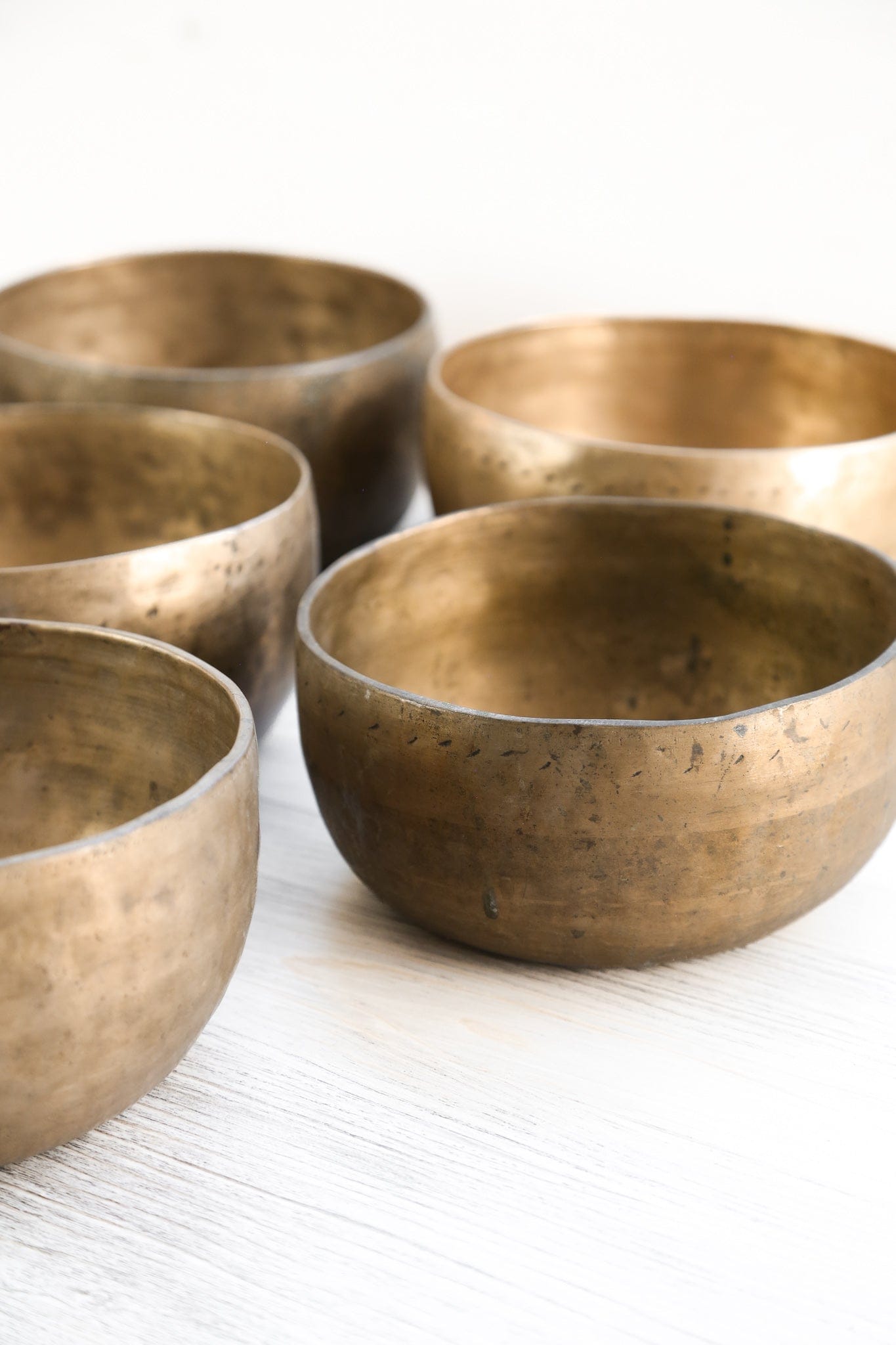 Antique Seven Chakra Singing Bowl Set - Grounding & Balance