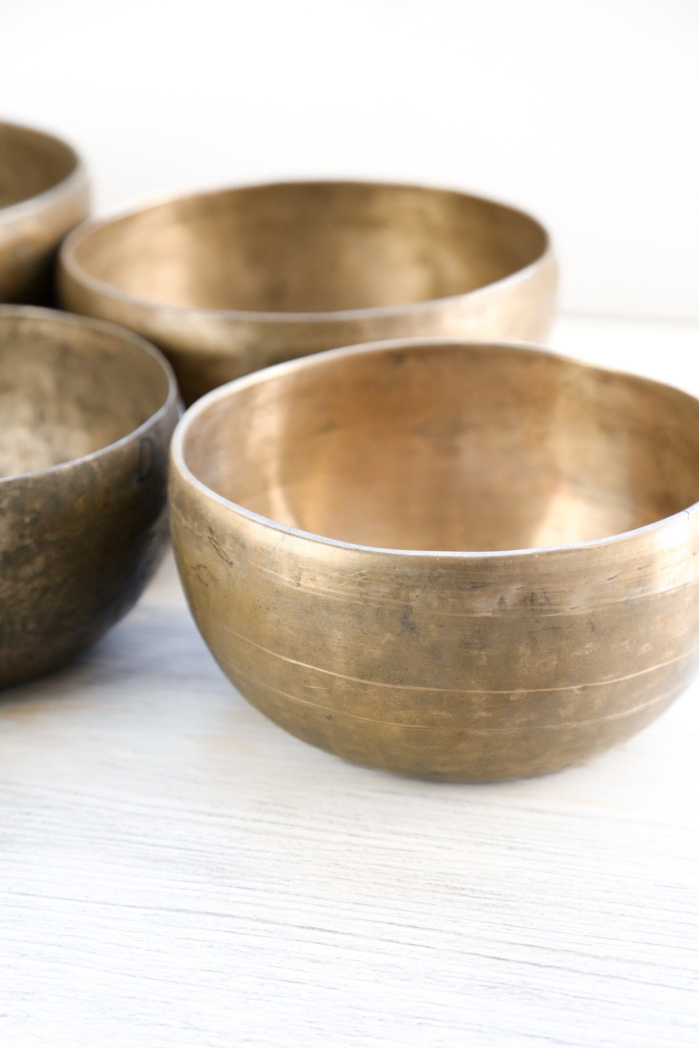 Antique Seven Chakra Singing Bowl Set - Healing & Harmony