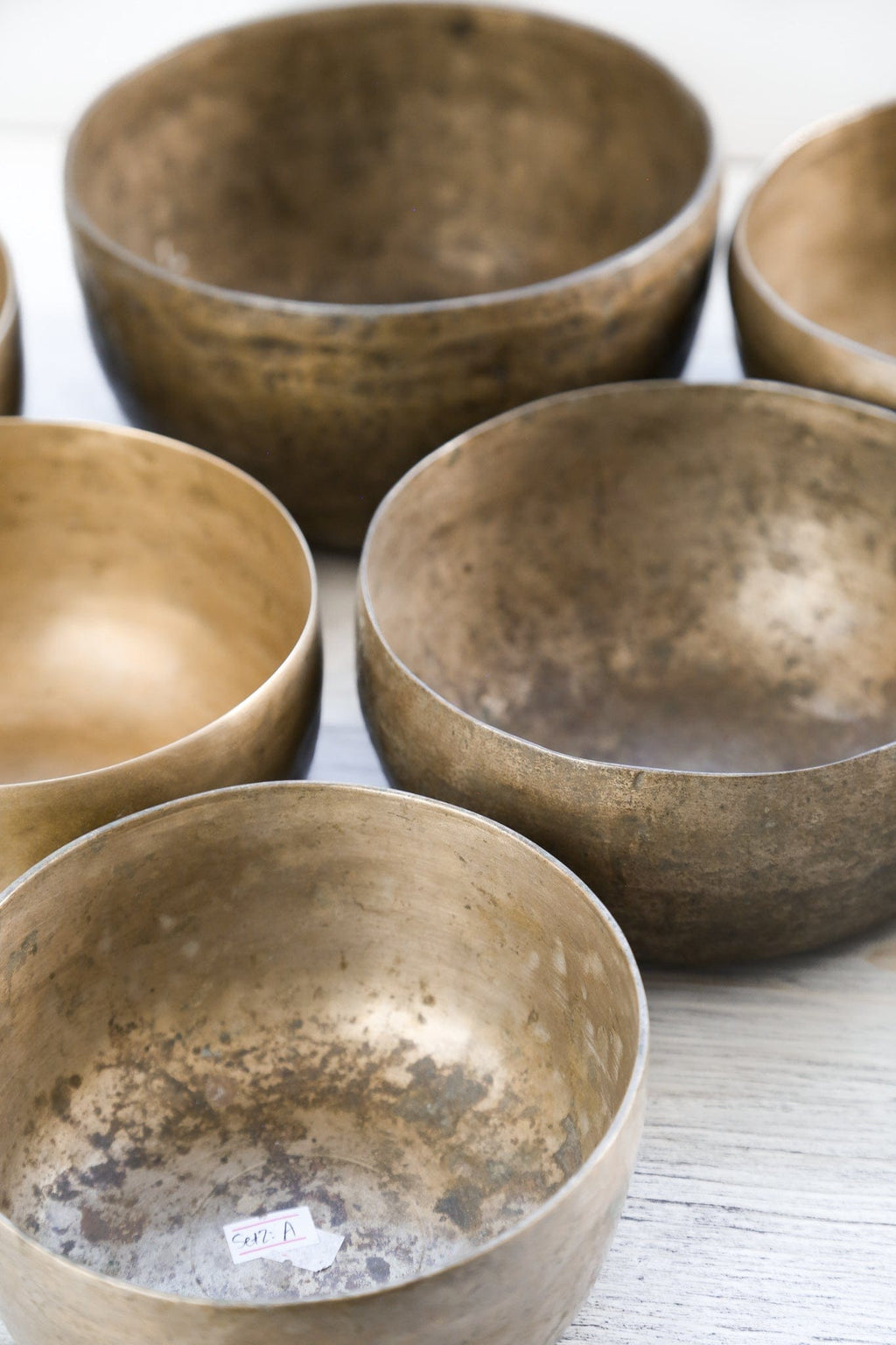 Antique Seven Chakra Singing Bowl Set - Healing & Harmony