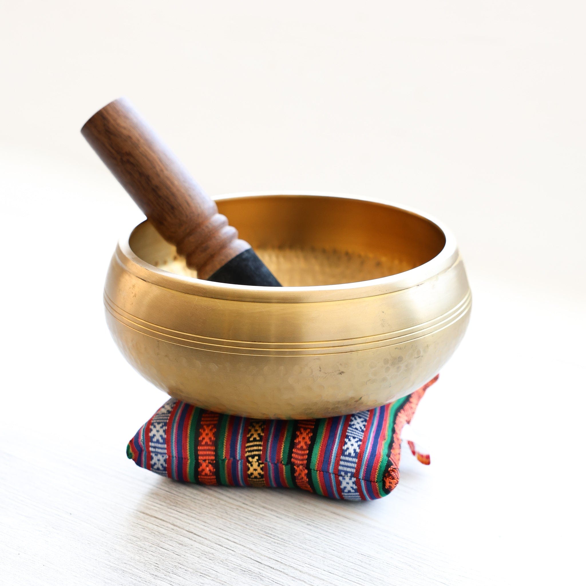 Authentic Hand-Hammered Tibetan Singing Bowl Set