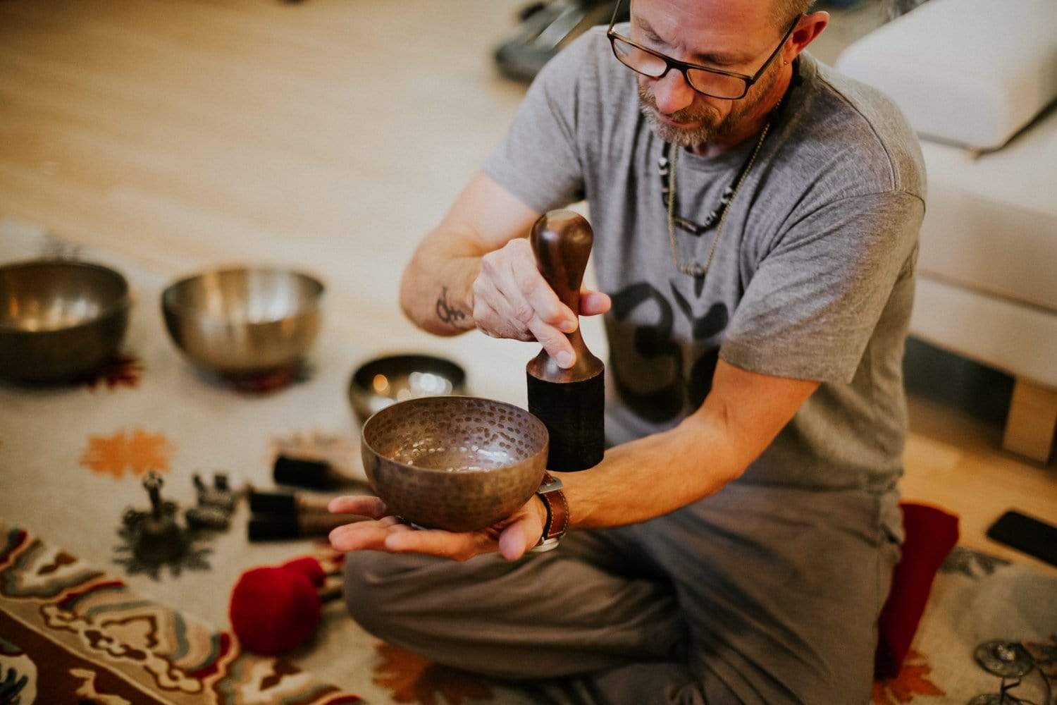 DharmaShop Singing Bowl Gift Set of 3