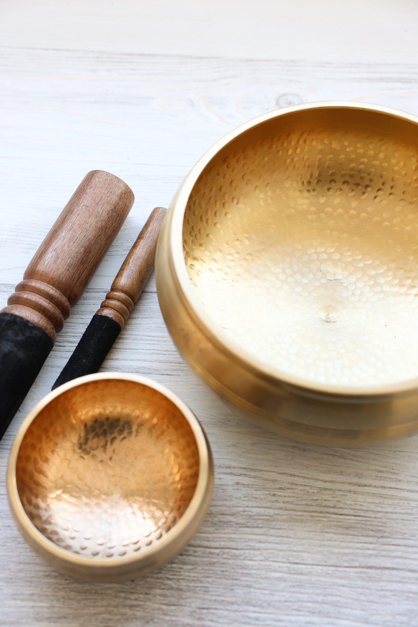 Hand-Hammered Tibetan Bowl Pairing