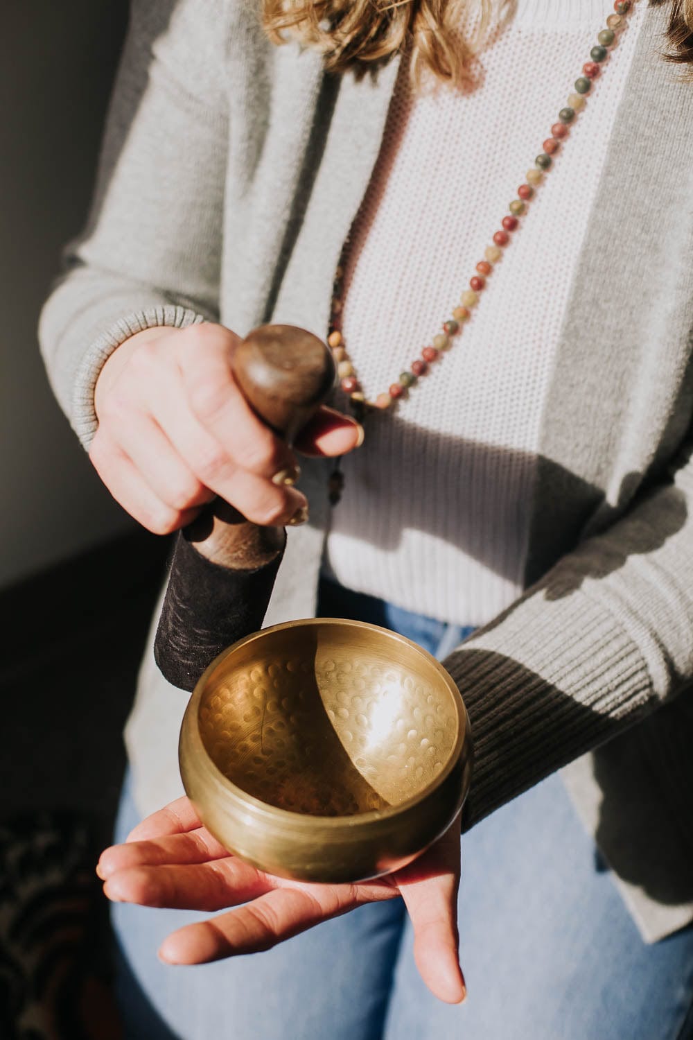 Authentic Hand-Hammered Tibetan Singing Bowl Set