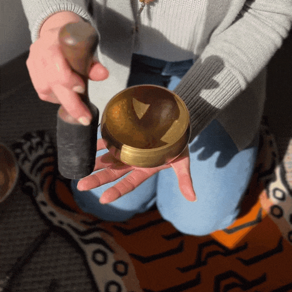 Hand-Hammered Tibetan Bowl Pairing