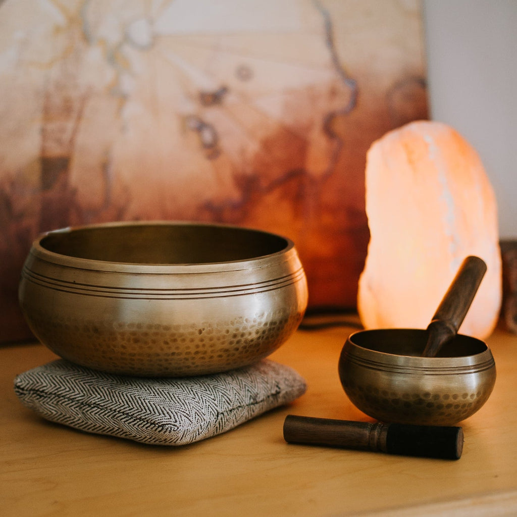 Hand-Hammered Tibetan Bowl Pairing