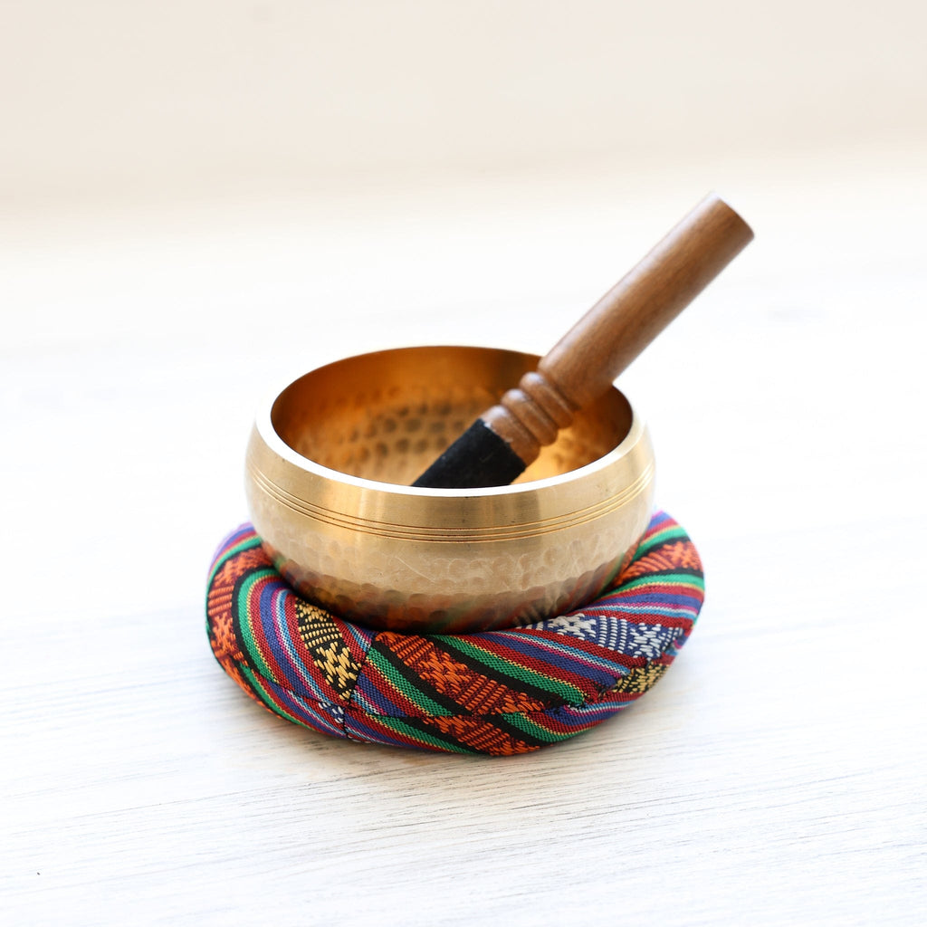 Large Hand Hammered Tibetan Bowl Set