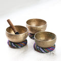 Set of 3 Heirloom Thado Singing Bowls