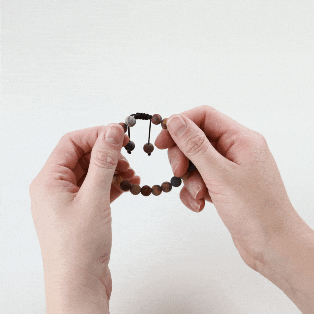 Matte Riverstone Wrist Mala