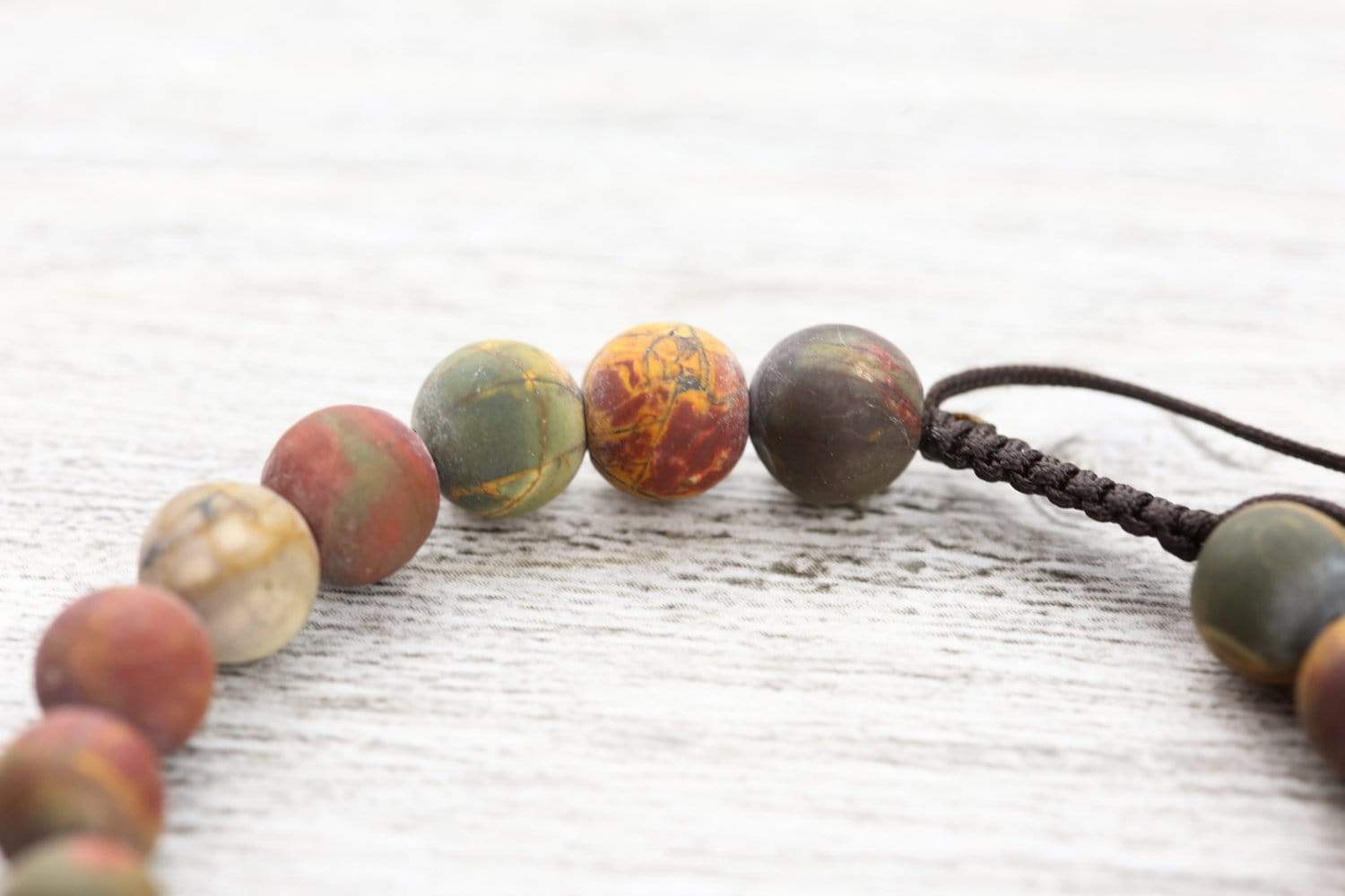 Matte Riverstone Wrist Mala