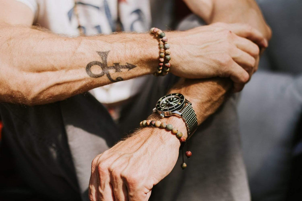 Matte Riverstone Wrist Mala