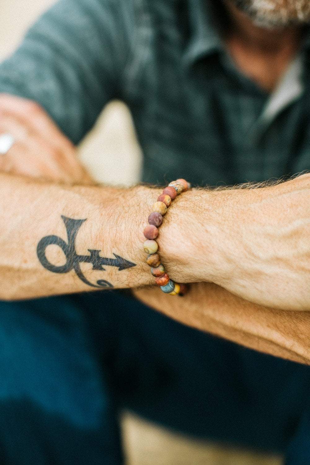 Matte Riverstone Wrist Mala