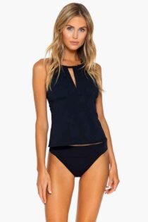 Neck Tankini Swimsuits for Women Criss Cross